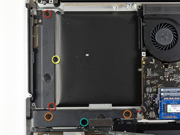 MacBook Pro 15" Unibody Early 2011 Subwoofer & Right Speaker Replacement: step 13, image 1 of 1