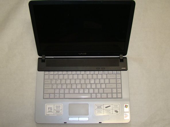 Sony Vaio PCG-7A2L Keyboard Replacement: step 14, image 1 of 1