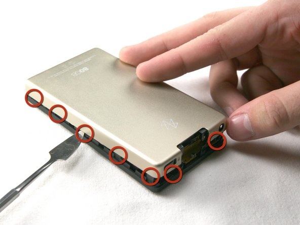 Microsoft Zune 80 Screen Replacement: step 3, image 2 of 3