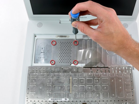 iBook G4 14" 1.42 GHz AirPort Extreme Card Replacement: step 3, image 1 of 1