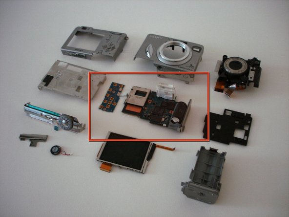 Sony Cyber-shot DSC-W5 Motherboard Replacement: step 16, image 1 of 1