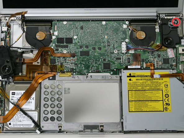 PowerBook G4 Aluminum 17" 1-1.67 GHz Speakers Replacement: step 19, image 1 of 1