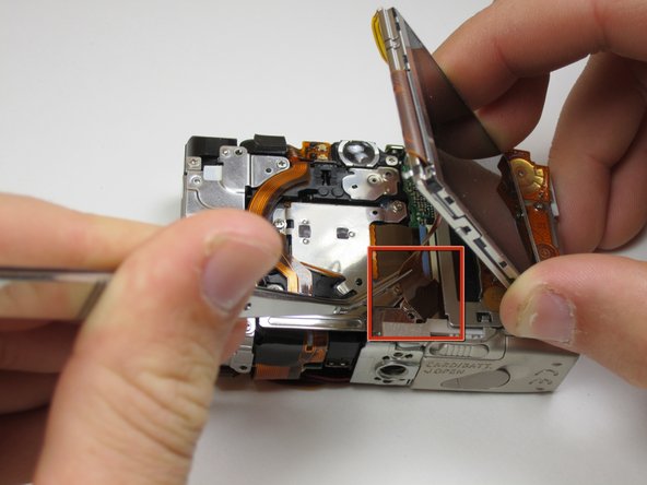 Canon Powershot SD550 Zoom Lens Assembly Replacement: step 8, image 1 of 2