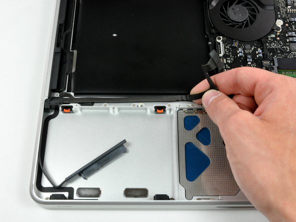 MacBook Unibody Model A1278 Hard Drive Cable Replacement: step 20, image 1 of 2