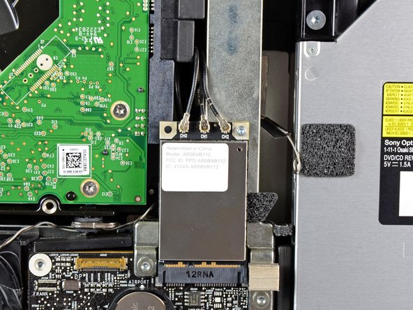iMac Intel 21.5" EMC 2428 AirPort Card Replacement: step 10, image 1 of 2