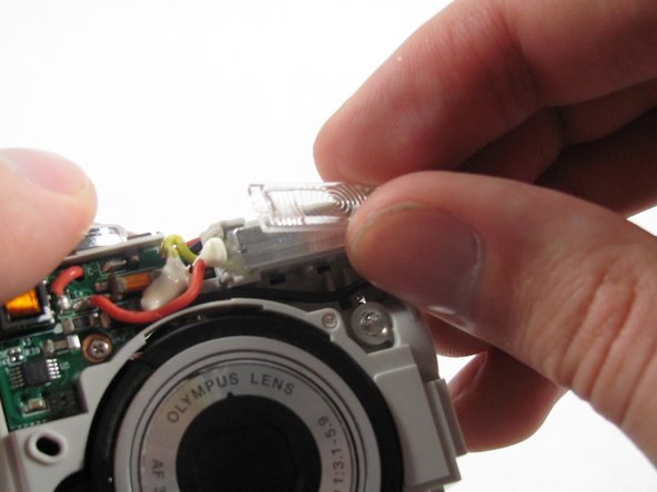 Removing Olympus FE-210 Flash Assembly: step 8, image 2 of 2