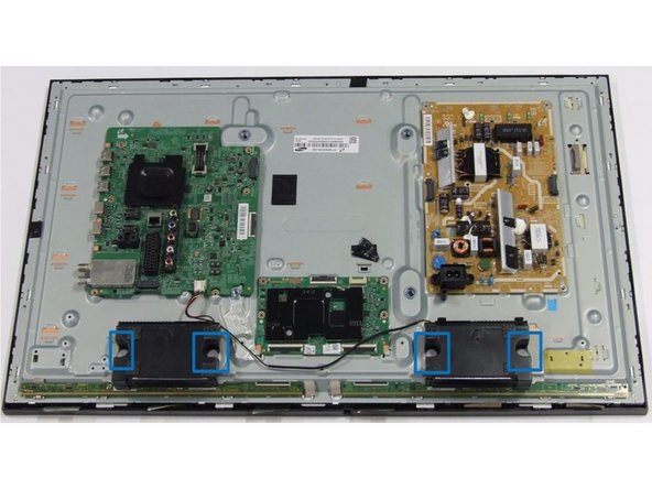 Samsung UE32H6470SSXZG TV set, Removal of Speakers: step 4, image 1 of 2