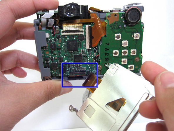 Canon PowerShot A550 LCD Screen Replacement: step 9, image 2 of 2