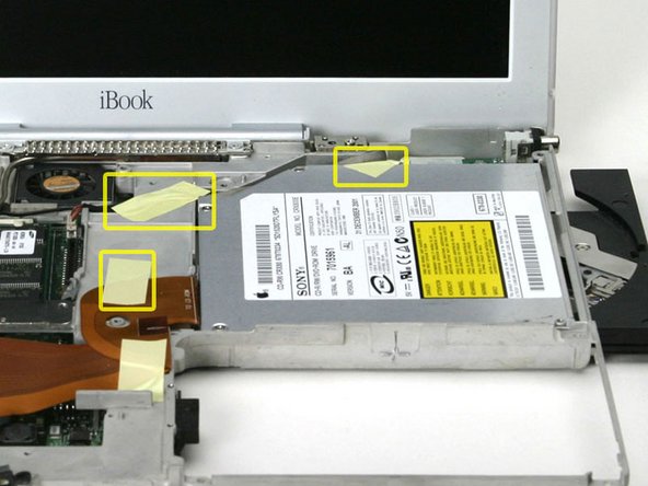 iBook G3 14" Optical Drive Replacement: step 37, image 1 of 1