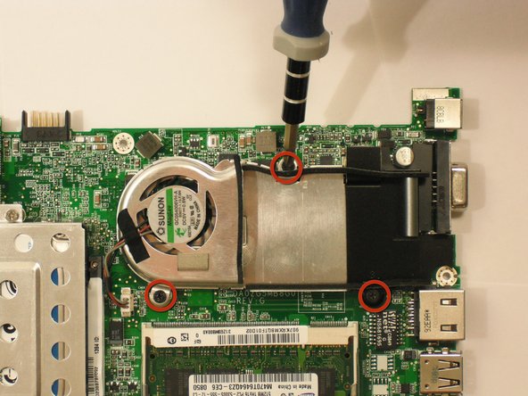 Acer Aspire One ZG5 Fan Replacement: step 29, image 1 of 1