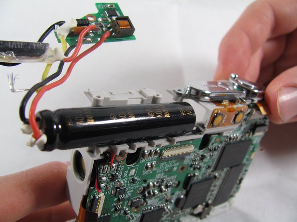 Removing Olympus FE-210 Flash Assembly: step 11, image 2 of 3