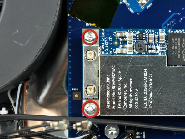 iMac Intel 20" EMC 2105 and 2118 AirPort Extreme Replacement: step 11, image 1 of 1