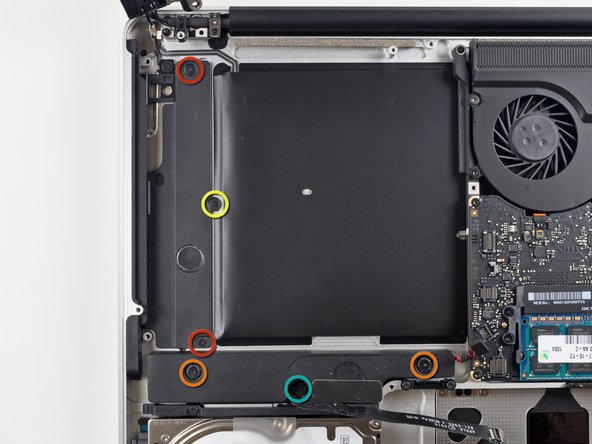 MacBook Pro 15" Unibody Mid 2010 Subwoofer & Right Speaker Replacement: step 15, image 1 of 1