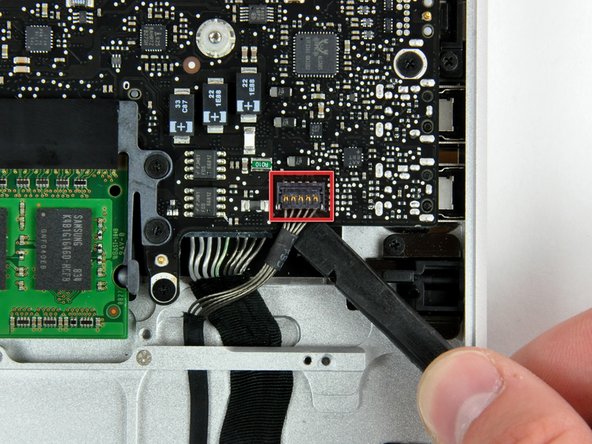 MacBook Unibody Model A1278 Battery Connector Replacement: step 11, image 1 of 1