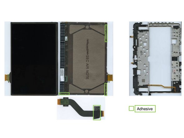Samsung Galaxy Note 10.1, Separation of Display Unit and Frame: step 13, image 1 of 1