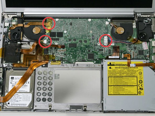PowerBook G4 Aluminum 17" 1-1.67 GHz Inverter and Antenna Cables Replacement: step 12, image 1 of 1