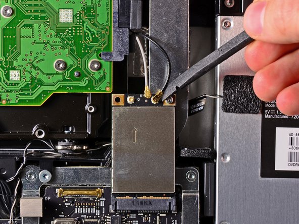 iMac Intel 21.5" EMC 2389 AirPort Card Replacement: step 10, image 3 of 3