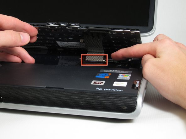 HP Pavilion zd8000 Screen Replacement: step 8, image 1 of 2