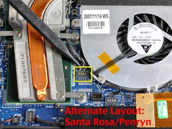 MacBook Core 2 Duo Heat Sink Replacement: step 15, image 2 of 2