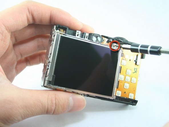 Disassembling Canon PowerShot SD1100 IS LCD screen: step 6, image 1 of 2