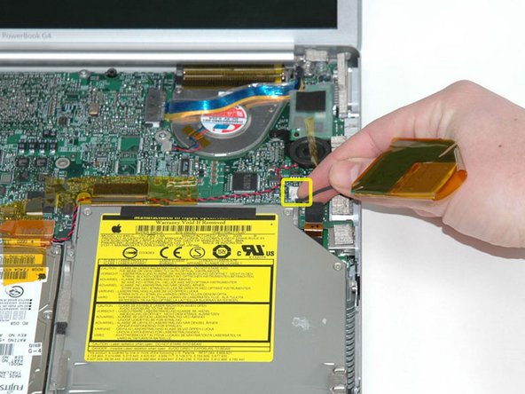 PowerBook G4 Aluminum 15" 1.5-1.67 GHz PRAM Battery Replacement: step 12, image 1 of 1