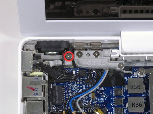 MacBook Core 2 Duo Left Speaker Replacement: step 14, image 1 of 1