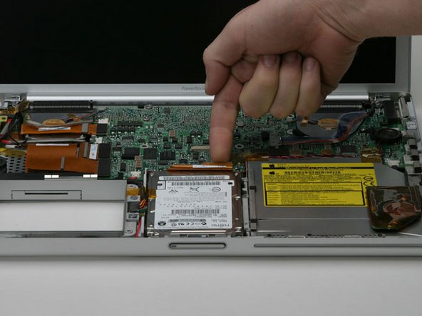 PowerBook G4 Aluminum 15" 1-1.5 GHz RJ-11 Board Replacement: step 17, image 1 of 1