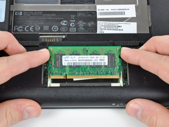 HP Mini 1000 RAM Replacement: step 5, image 2 of 2
