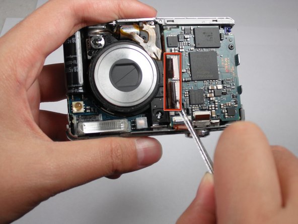 Sony Cyber-shot DSC-W55 LCD Screen Replacement: step 9, image 1 of 2