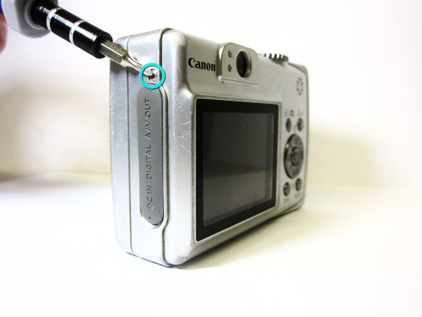 Removing Canon PowerShot A550 Front and Back Covers, Removing Canon PowerShot A550 Front and Back Covers: step 1, image 3 of 3