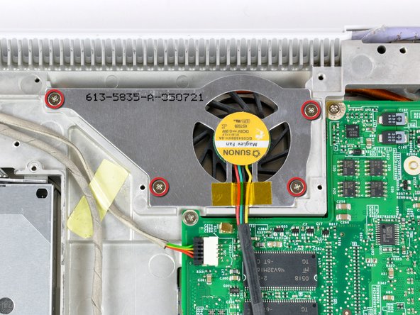 iBook G4 14" 1.42 GHz Fan Replacement: step 16, image 1 of 1