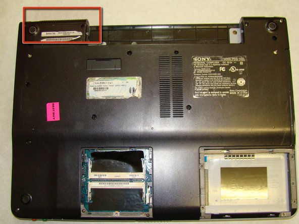 Sony Vaio PCG-7A2L Keyboard Replacement: step 9, image 1 of 3