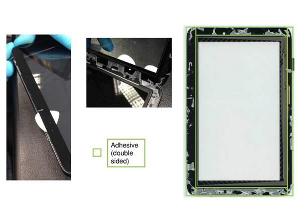 Lenovo Ideapad, Separation of display glas and frame: step 7, image 1 of 2