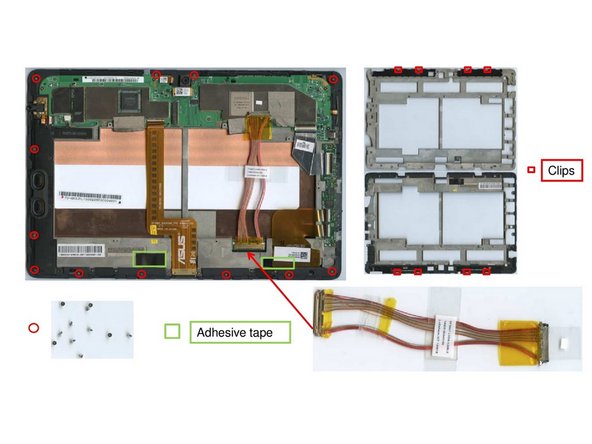 Asus TransformerPad, Removal of magnesium frame: step 5, image 3 of 3