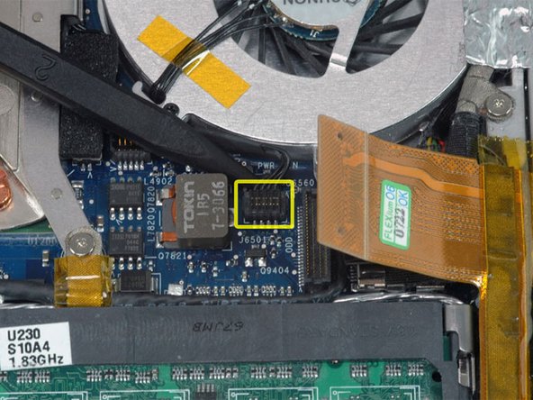 MacBook Core Duo Fan Replacement: step 14, image 1 of 1