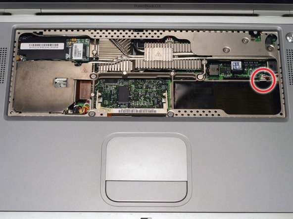 PowerBook G4 Titanium Onyx PC Card Cage Replacement: step 14, image 1 of 1