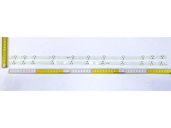 Panasonic TX-32AW304 TV set, Removal of Backlights (LED): step 6, image 3 of 3