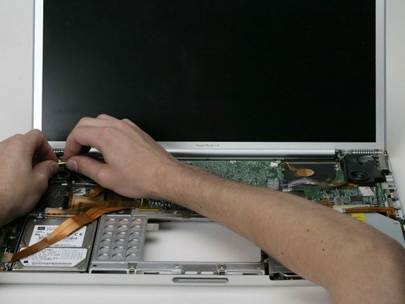 PowerBook G4 Aluminum 17" 1-1.67 GHz Inverter and Antenna Cables Replacement: step 13, image 1 of 1