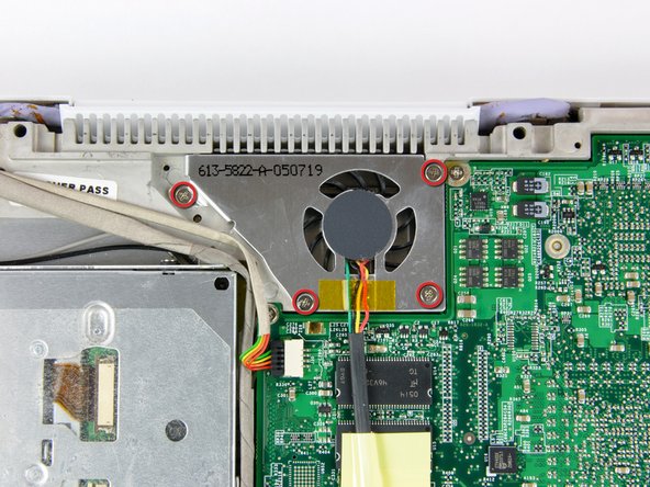 iBook G4 12" 1.33 GHz Fan Replacement: step 17, image 1 of 1