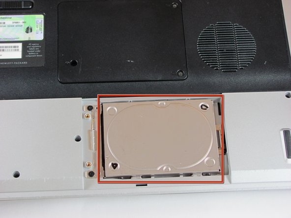 HP Pavilion dv5000 Hard Drive Replacement: step 4, image 2 of 2