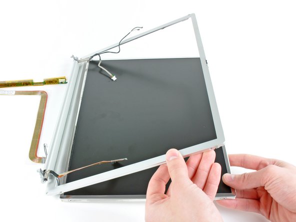 PowerBook G4 Aluminum 15" 1.67 GHz Front Display Bezel Replacement: step 34, image 1 of 1