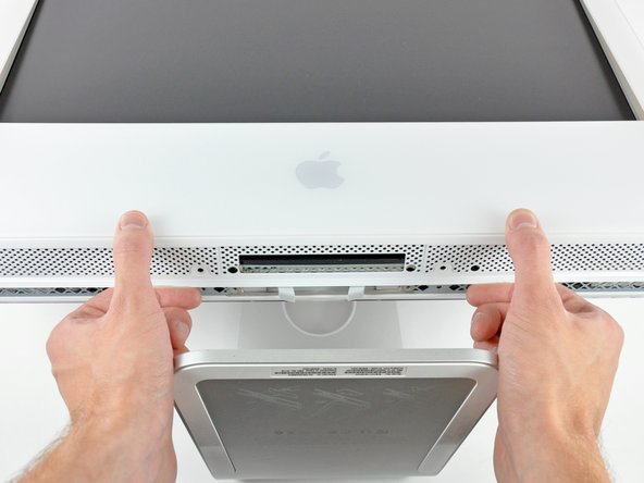 iMac Intel 20" EMC 2105 and 2118 Front Bezel Replacement: step 4, image 2 of 2