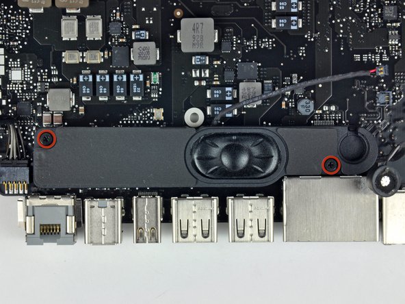 MacBook Pro 15" Unibody 2.53 GHz Mid 2009 Left Speaker Replacement: step 28, image 1 of 1