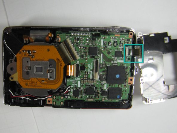 Sanyo VPC-X1200 shutter assembly replacement: step 6, image 1 of 2