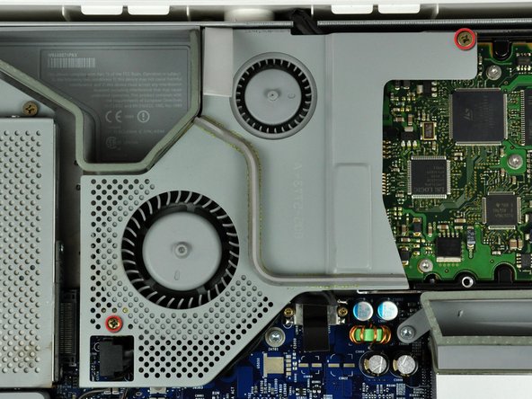 iMac G5 17" Model A1058 Fan Cover Replacement: step 3, image 1 of 2