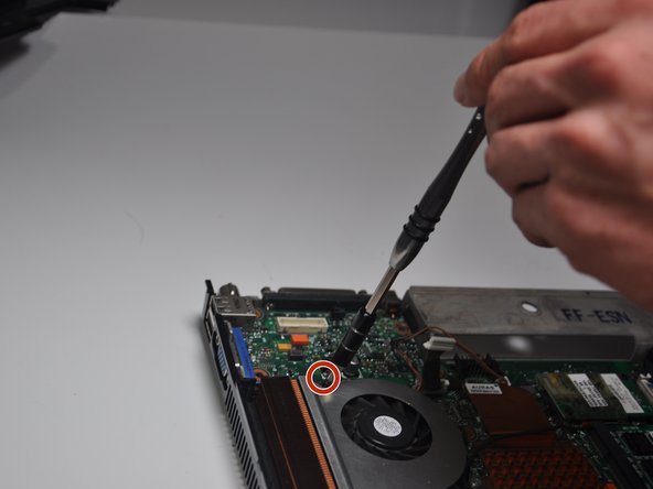 HP Compaq NC6120 Cooling Fan Replacement: step 3, image 2 of 2