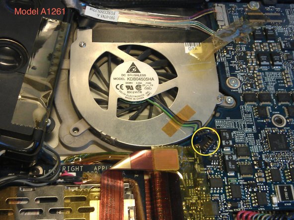 MacBook Pro 17" Models A1151 A1212 A1229 and A1261 Left Fan Replacement: step 17, image 3 of 3