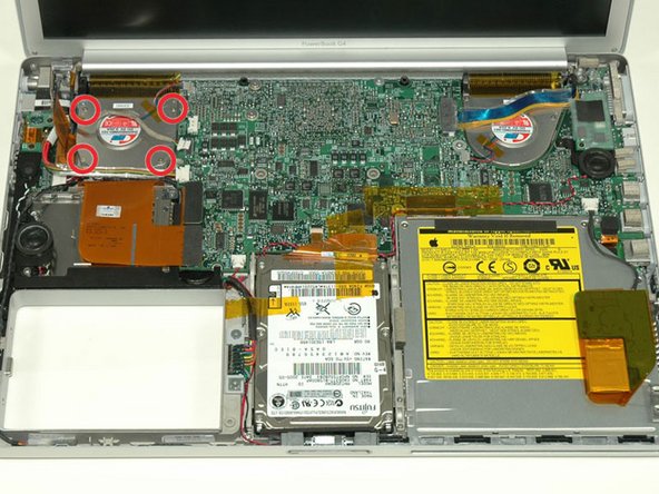 PowerBook G4 Aluminum 15" 1.5-1.67 GHz Left Fan Replacement: step 12, image 1 of 1