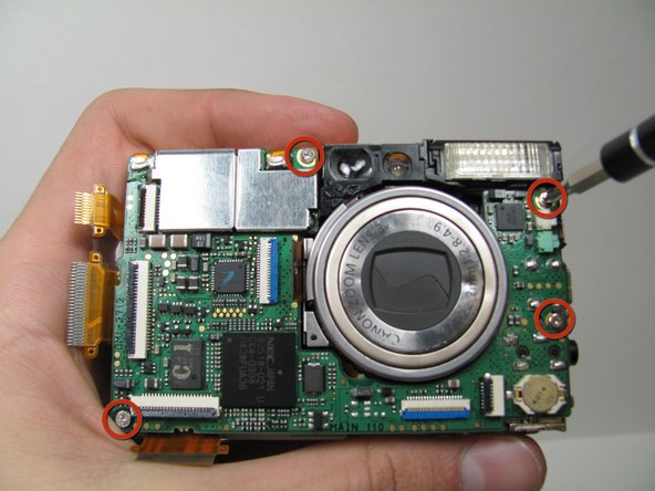Canon PowerShot S500 Breakdown to Three Parts Replacement: step 19, image 1 of 1