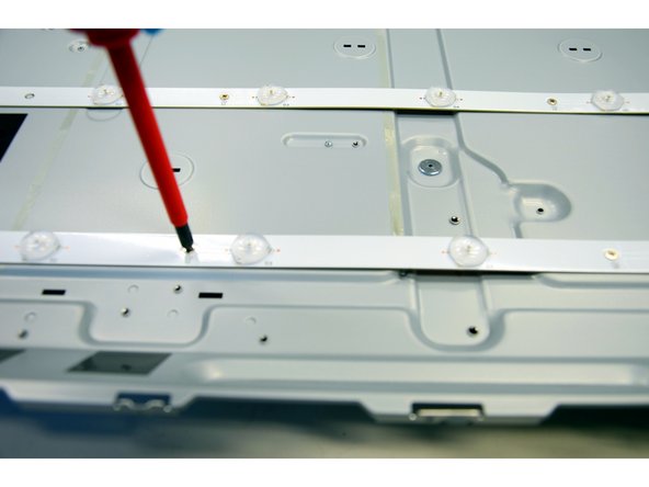 Philips 40PFK4509/12 TV set, Removal of Backlights (LED): step 6, image 3 of 3